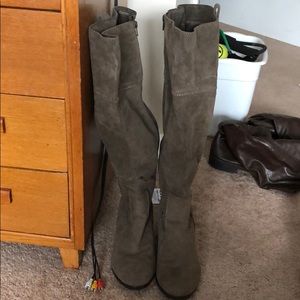 Lane Bryant green/gray boots